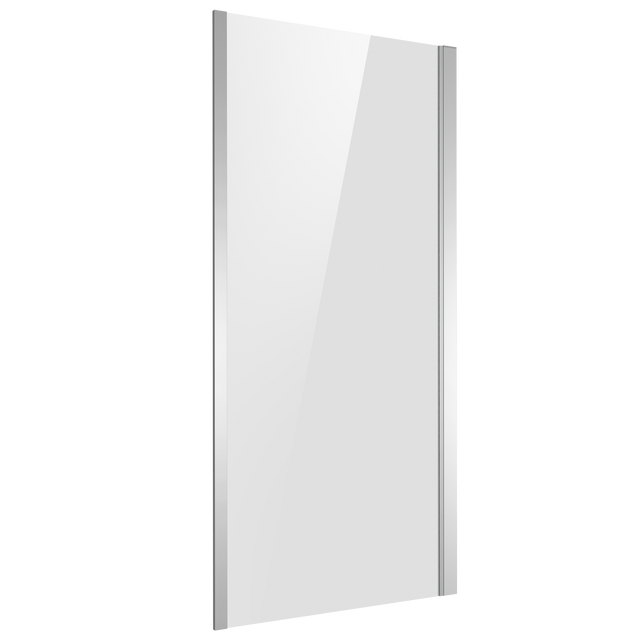 Baridi DH296 Side Panel for Sliding Shower Doors, 6mm Tempered Glass - Chrome