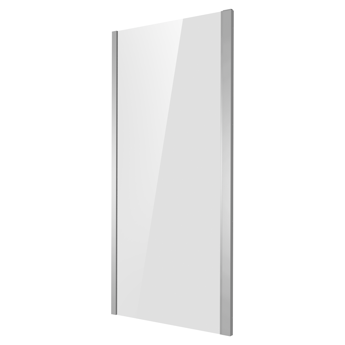 Baridi DH296 Side Panel for Sliding Shower Doors, 6mm Tempered Glass - Chrome - additional view 2