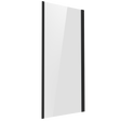 Baridi DH297 Side Panel for Sliding Shower Doors, 6mm Tempered Glass - Black
