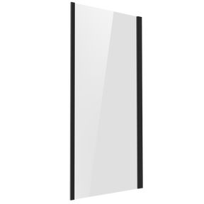 Baridi DH297 Side Panel for Sliding Shower Doors, 6mm Tempered Glass - Black