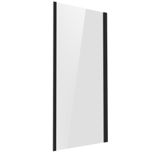 Baridi DH297 Side Panel for Sliding Shower Doors, 6mm Tempered Glass - Black
