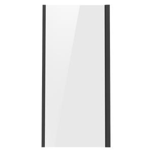 Baridi DH297 Side Panel for Sliding Shower Doors, 6mm Tempered Glass - Black - additional view 7