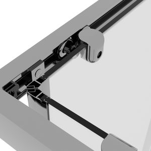 Baridi DH299 Corner Shower Entry Enclosure 900 x 900 x 1850mm with 6mm Tempered Glass - Chrome - additional view 9