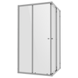 Baridi DH299 Corner Shower Entry Enclosure 900 x 900 x 1850mm with 6mm Tempered Glass - Chrome