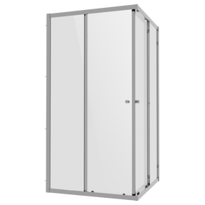 Baridi DH299 Corner Shower Entry Enclosure 900 x 900 x 1850mm with 6mm Tempered Glass - Chrome