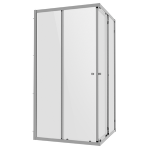 Baridi DH299 Corner Shower Entry Enclosure 900 x 900 x 1850mm with 6mm Tempered Glass - Chrome