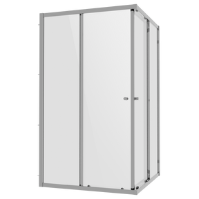 Baridi DH300 Corner Shower Entry Enclosure 1000 x 800 x 1850mm with 6mm Tempered Glass - Chrome
