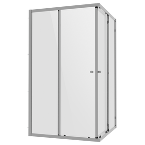 Baridi DH300 Corner Shower Entry Enclosure 1000 x 800 x 1850mm with 6mm Tempered Glass - Chrome