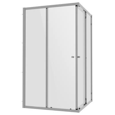 Baridi DH300 Corner Shower Entry Enclosure 1000 x 800 x 1850mm with 6mm Tempered Glass - Chrome