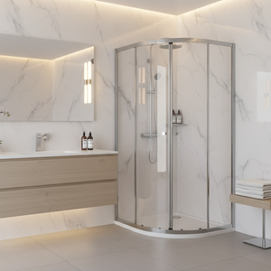 Baridi DH301 Quadrant Shower Entry Enclosure 800 x 800 x 1850mm with 6mm Tempered Glass - Chrome - additional view 4