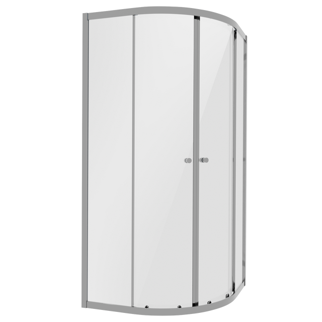 Baridi DH301 Quadrant Shower Entry Enclosure 800 x 800 x 1850mm with 6mm Tempered Glass - Chrome