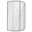 Baridi DH302 Quadrant Shower Entry Enclosure 900 x 900 x 1850mm with 6mm Tempered Glass - Chrome