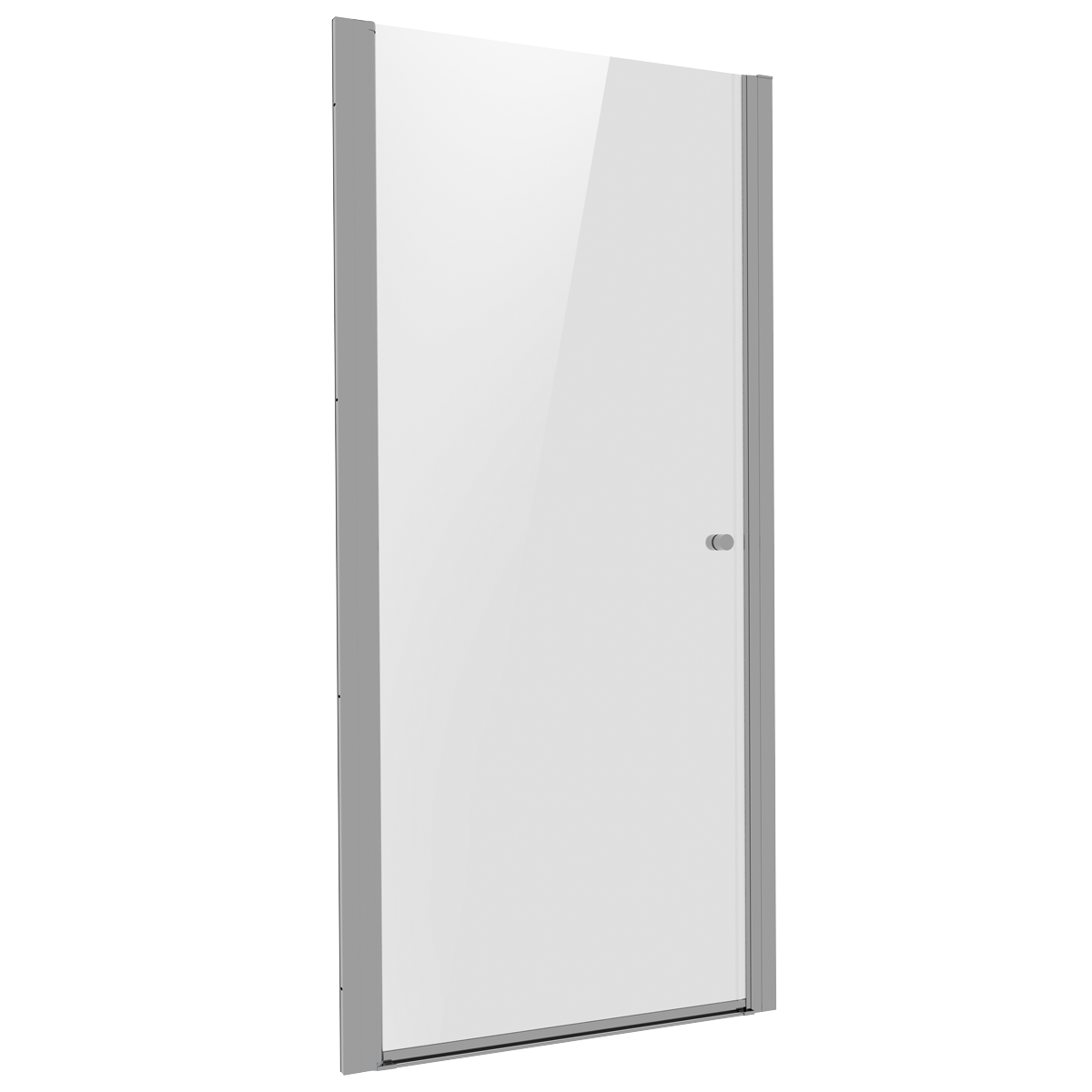 Baridi DH303 Pivot Shower Door 800 x 1850mm, 6mm Tempered Glass, Reversible - Chrome