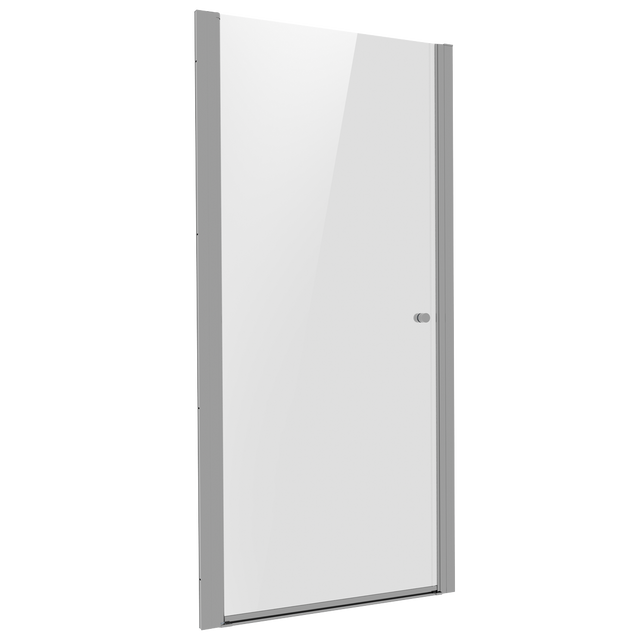Baridi DH303 Pivot Shower Door 800 x 1850mm, 6mm Tempered Glass, Reversible - Chrome