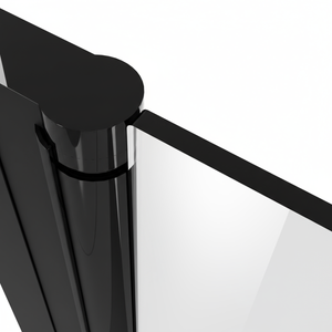 Baridi DH304 Pivot Shower Door 800 x 1850mm, 6mm Tempered Glass, Reversible - Black - additional view 9