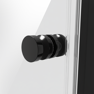 Baridi DH304 Pivot Shower Door 800 x 1850mm, 6mm Tempered Glass, Reversible - Black - additional view 8