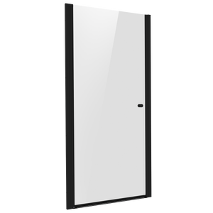 Baridi DH304 Pivot Shower Door 800 x 1850mm, 6mm Tempered Glass, Reversible - Black