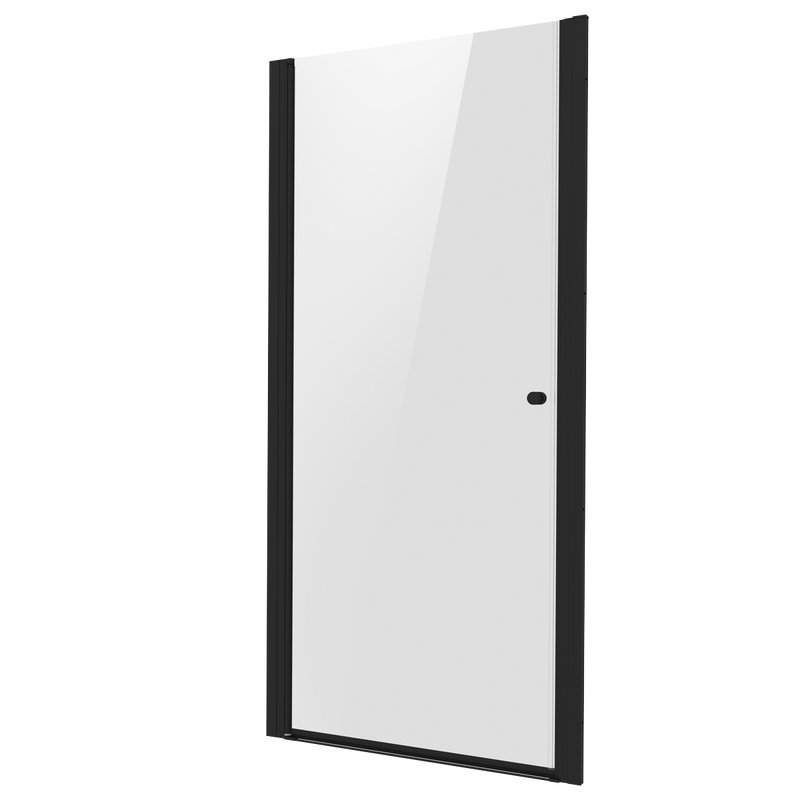 Baridi DH304 Pivot Shower Door 800 x 1850mm, 6mm Tempered Glass, Reversible - Black - additional view 5
