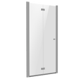 Baridi DH305 Bi-Fold Shower Door 800 x 1850mm, 6mm Tempered Glass, Reversible - Chrome