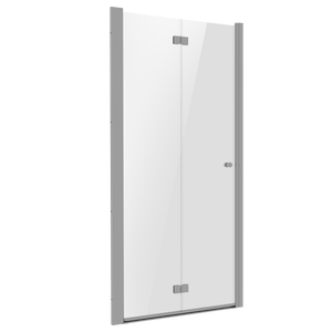 Baridi DH305 Bi-Fold Shower Door 800 x 1850mm, 6mm Tempered Glass, Reversible - Chrome