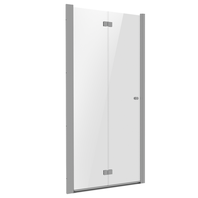Baridi DH305 Bi-Fold Shower Door 800 x 1850mm, 6mm Tempered Glass, Reversible - Chrome