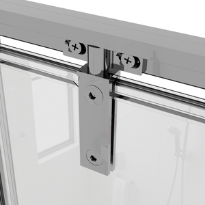 Baridi DH306 Hinged Shower Door 800 x 1850mm, 6mm Tempered Glass, Reversible - Chrome - additional view 7