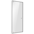 Baridi DH306 Hinged Shower Door 800 x 1850mm, 6mm Tempered Glass, Reversible - Chrome