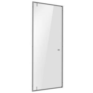 Baridi DH306 Hinged Shower Door 800 x 1850mm, 6mm Tempered Glass, Reversible - Chrome
