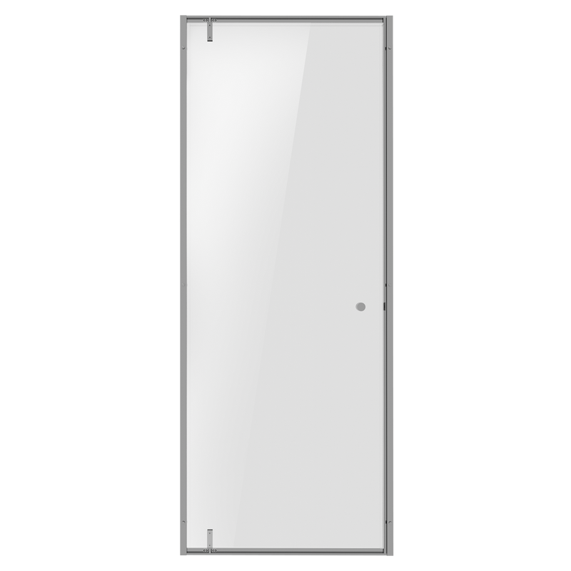 Baridi DH306 Hinged Shower Door 800 x 1850mm, 6mm Tempered Glass, Reversible - Chrome - additional view 5
