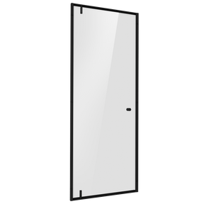 Baridi DH307 Hinged Shower Door 800 x 1850mm, 6mm Tempered Glass, Reversible - Black