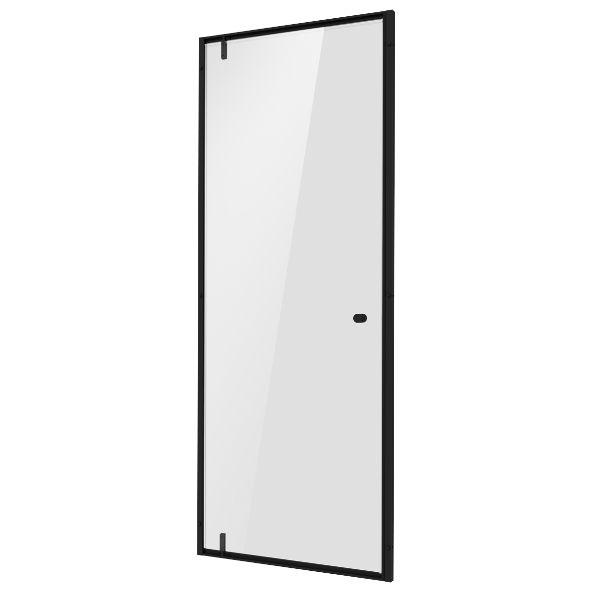Baridi DH307 Hinged Shower Door 800 x 1850mm, 6mm Tempered Glass, Reversible - Black - additional view 9