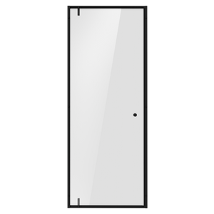 Baridi DH307 Hinged Shower Door 800 x 1850mm, 6mm Tempered Glass, Reversible - Black - additional view 10