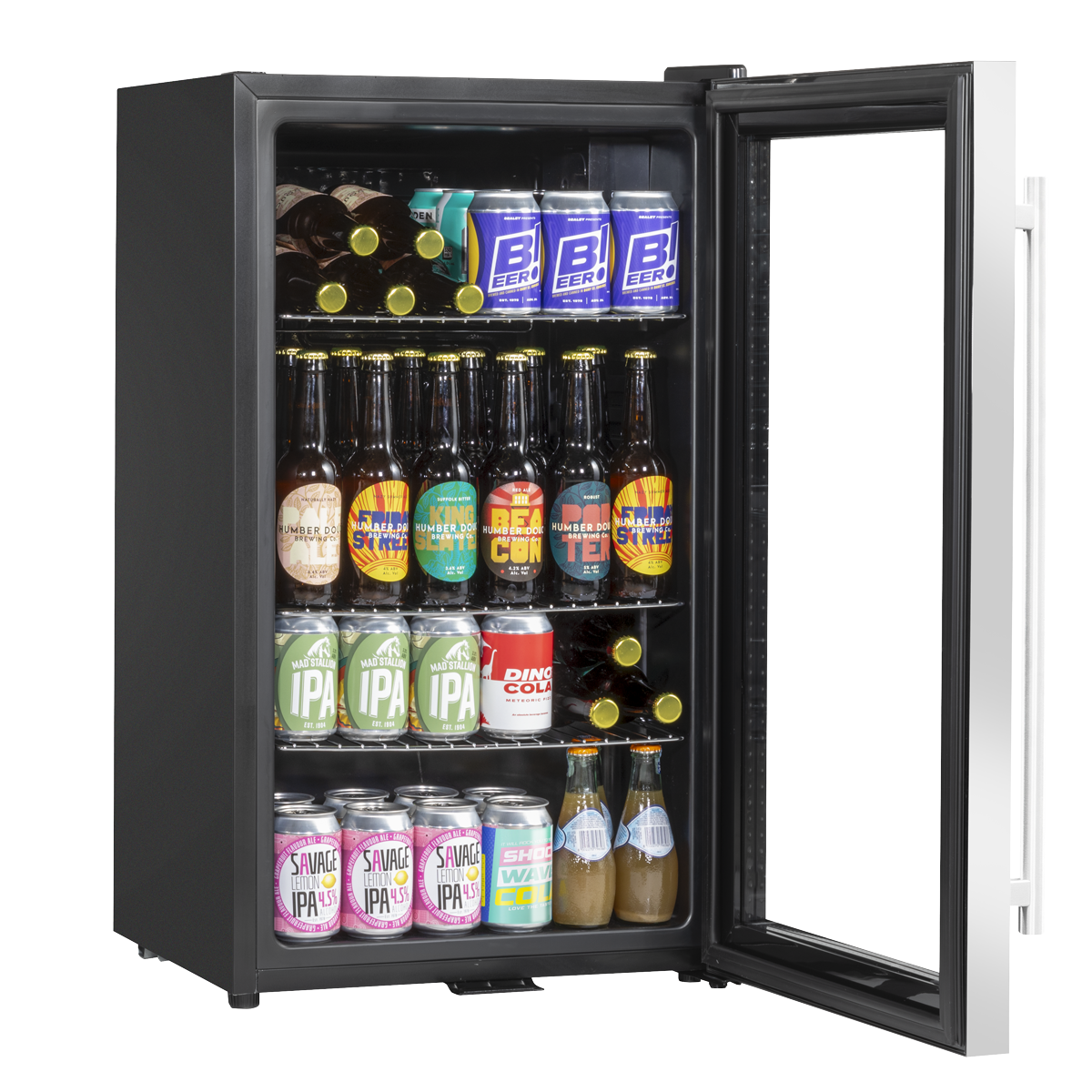 Baridi DH31 Undercounter Drinks, Beer & Wine Fridge with Wire Shelves, Internal Light & Security Lock - additional view 17