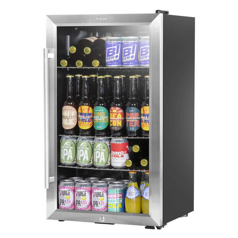 Baridi DH31 Undercounter Drinks, Beer & Wine Fridge with Wire Shelves, Internal Light & Security Lock - additional view 15