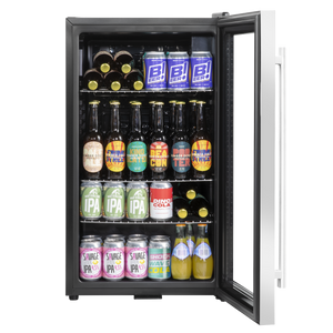 Baridi DH31 Undercounter Drinks, Beer & Wine Fridge with Wire Shelves, Internal Light & Security Lock 85L - additional view 2