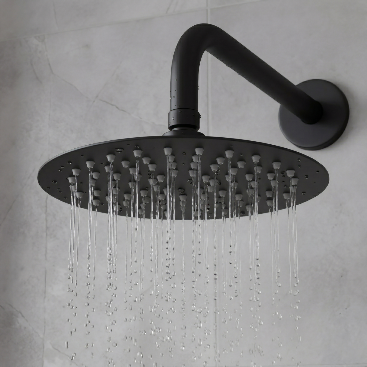 Baridi DH319 Concealed Thermostatic Shower Set, 20cm Round Head & Hand Shower - Black - additional view 3