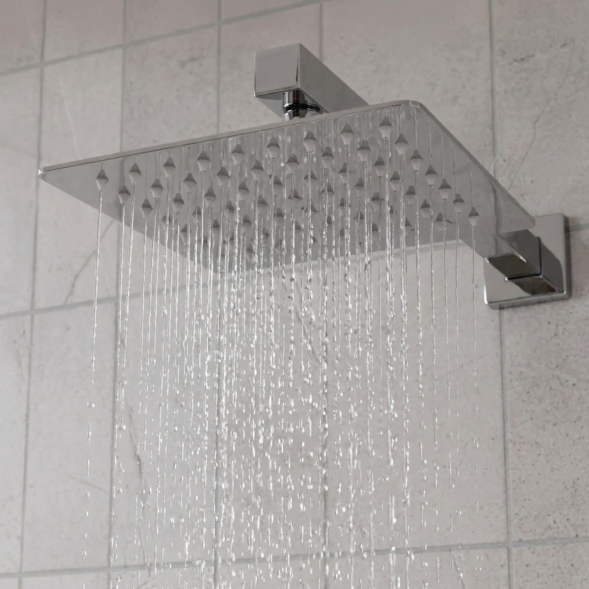 Baridi DH320 Concealed Thermostatic Shower Set 20 x 20cm Square Head & Hand Shower - Chrome - additional view 7