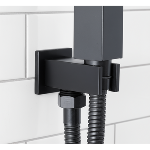 Baridi DH321 Concealed Thermostatic Shower Set 20 x 20cm Square Head & Hand Shower - Black - additional view 4