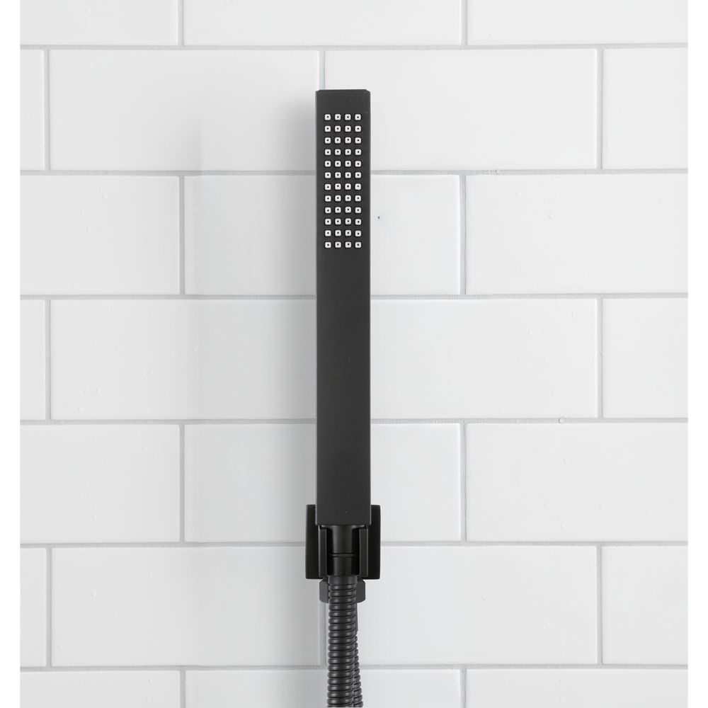 Baridi DH321 Concealed Thermostatic Shower Set 20 x 20cm Square Head & Hand Shower - Black - additional view 12