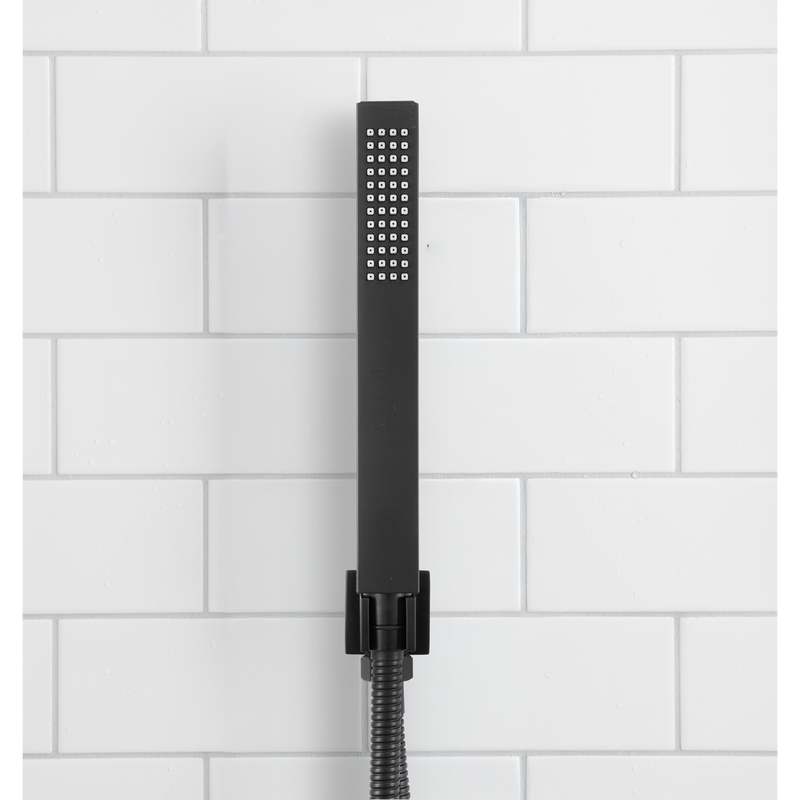 Baridi DH321 Concealed Thermostatic Shower Set 20 x 20cm Square Head & Hand Shower - Black - additional view 12