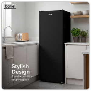 Baridi DH325 Freestanding Tall Freezer 177L Capacity - Black - additional view 12