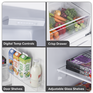 Baridi DH326 60/40 Smart Frost Fridge Freezer 227L Capacity - White - additional view 17