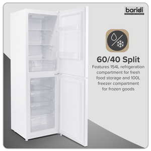 Baridi DH328 50/50 Smart Frost Fridge Freezer 254L Capacity - White - additional view 16