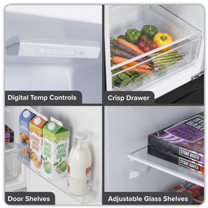 Baridi DH329 50/50 Smart Frost Fridge Freezer 254L Capacity - Black - additional view 14