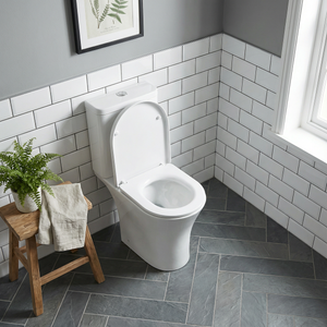 Baridi DH332 Close-Coupled Toilet with Soft Close Seat, Dual Flush Cistern & Rimless Flush - White - additional view 12
