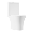 Baridi DH332 Close-Coupled Toilet with Soft Close Seat, Dual Flush Cistern & Rimless Flush - White