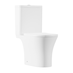 Baridi DH332 Close-Coupled Toilet with Soft Close Seat, Dual Flush Cistern & Rimless Flush - White