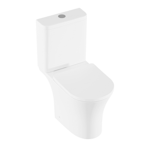 Baridi DH332 Close-Coupled Toilet with Soft Close Seat, Dual Flush Cistern & Rimless Flush - White - additional view 3
