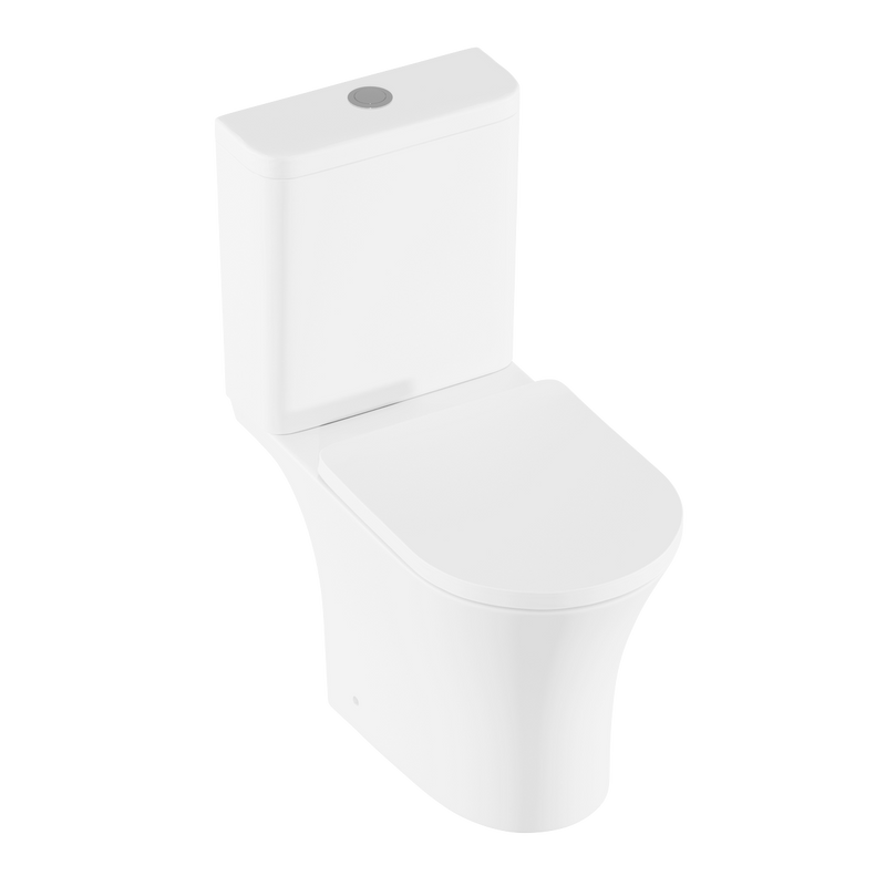 Baridi DH332 Close-Coupled Toilet with Soft Close Seat, Dual Flush Cistern & Rimless Flush - White - additional view 3
