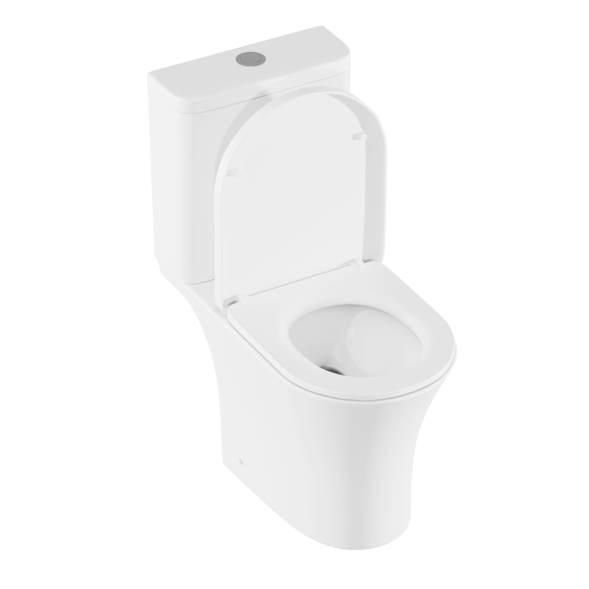 Baridi DH332 Close-Coupled Toilet with Soft Close Seat, Dual Flush Cistern & Rimless Flush - White - additional view 4